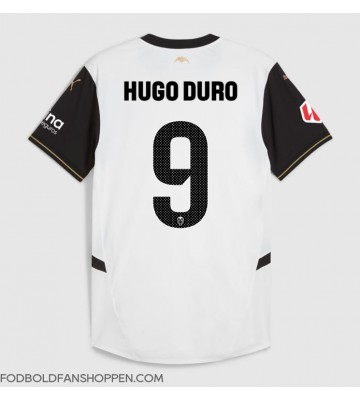 Valencia Hugo Duro #9 Hjemmebanetrøje 2024-25 Kortærmet